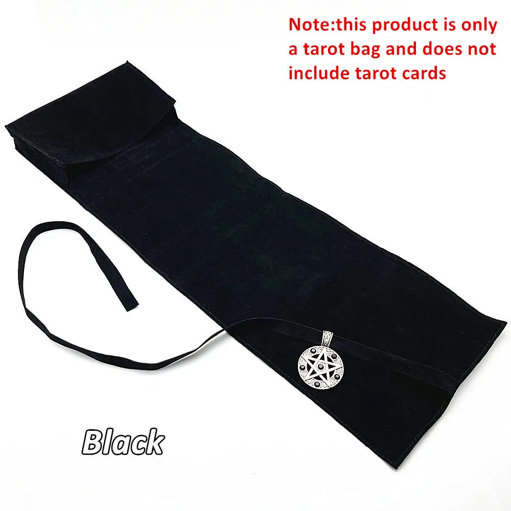 Tarot Pouch Cards Storage Bag Cloth Black Pink Blue Witch Divination Jewelry Astrology Dice Accessories Bag L754