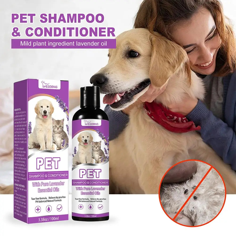 Pet Shampoo Dog Cat White Hair Fragrant Decontamination Bubble Bathing Pet Shampoo Shampoo Deodorizing and Itching Relieving