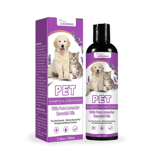 Pet Shampoo Dog Cat White Hair Fragrant Decontamination Bubble Bathing Pet Shampoo Shampoo Deodorizing and Itching Relieving