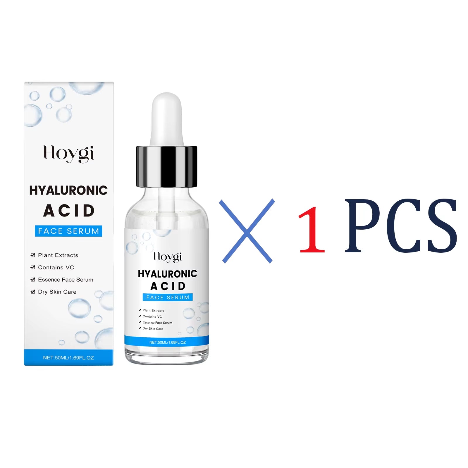 Hyaluronic Acid Serum 50Ml anti Aging Face Serum with Centella Asiatica Deep Hydration for Glowing Skin for Fine Lines Wrinkles