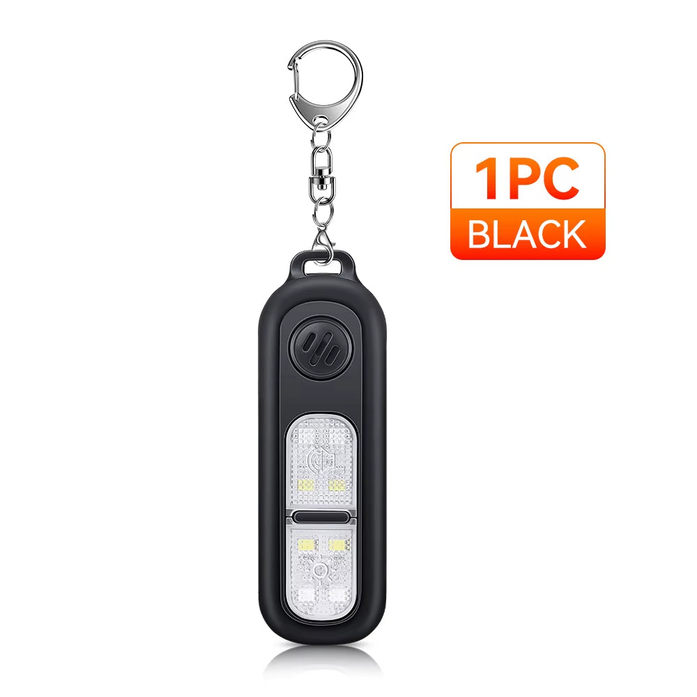 Self Defense Alarm for Woman 130Db Personal Safety Alarm with LED Light Recharge Emergency Anti-Attack for Older / Child